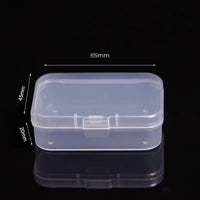Mini Boxes Rectangle Plastic Storage Box Practical Frosted Translucent Toolbox Bead Jewelry Case Display Organizer Container