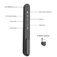 Wireless Presenter Red Light page turning pen 2.4G RF Volume Remote Control PPT Presentation USB PowerPoint Pointer Mouse