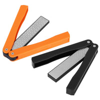 Double Sided Knife Sharpener Portable Folding Portable AntiSlip Diamond Sharpener