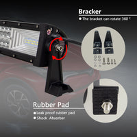 Curved/Straight 22 32 42 52inch 675W 540W Led Light Bar Driving Lights 7D 3-Rows Offroad Truck SUV ATV Tractor Car Boat