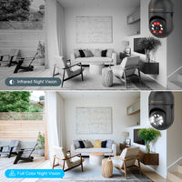 Jennov Light Bulb Security Camera, 360°/2k HD Wireless Camera, Wi-Fi Light Socket Camera for Indoor&Outdoor Home Security