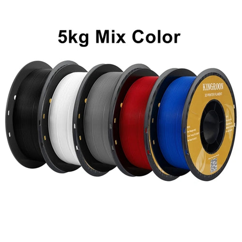 KINGROON PLA Filament 1.75mm 5/10KG pla Plastic For 3D Printer, Standard 1kg/roll 3D Printing Filaments Mix Color Local Shipping