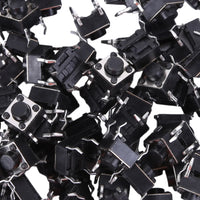 100PCS Tactile Push Button Vertical Micro Switch Touch Button 6X6X5mm Momentary Tactile Switch Button Electronic Components