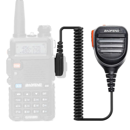 BAOFENG Two Way Radio Rainproof Handheld Speaker Mic Microphone, Remote Shoulder Mic for GMRS Radio FRS Radio UV-5R BF-F8HP UV-5