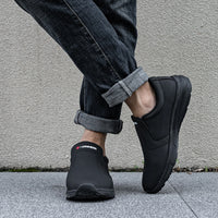 LARNMERN Chef Shoes For Men Resistant Kitchen Cook Waterproof Non Slip Work Shoes Oil-proof Safety Shoes Hotel Restaur Plus Size