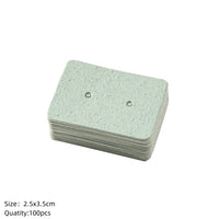 100pcs Cardboard Earring Display Card Paperboard Jewelry Label Hanging for Entrepreneurship Selling Small Businesses Packaging