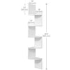 VASAGLE Corner Shelf Wall Mount, 5-Tier Floating Corner Bookshelf, Plant Shelf for Bedroom, Living Room, Bathroom, Home Office EzBuyCo
