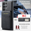 2 In 1 Magsafe Magnetic Leather Flip Phone Case for Samsung S24 S23 S22 Ultra Plus FE Wallet Cover Cards Holder Pocket Cover