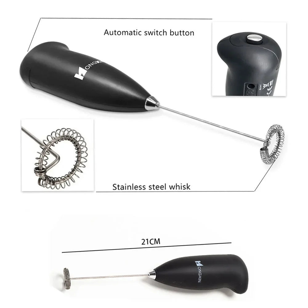 Electric Milk Frother Portable Blender Handheld Mini Foamer Coffee Maker Egg Beater for Chocolate Cappuccino Whisk Tools
