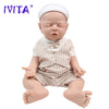 IVITA WB1528 43cm 2508g 100% Full Body Silicone Reborn Baby Doll Realistic Male Baby Toys with Clothes for Children Dolls Gift