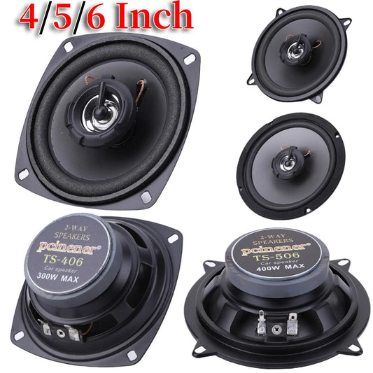 4/5/6 Inch Car Speakers 600W 2-Way Vehicle Door Auto Audio Music Stereo Subwoofer Full Range Frequency Automotive Speakers
