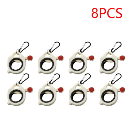 1-10PCS Fluorescent Cable Tie Organizer Plastic Cable Tie Holder Portable Electrical Wire Ties Organizer Storage Tool Bag