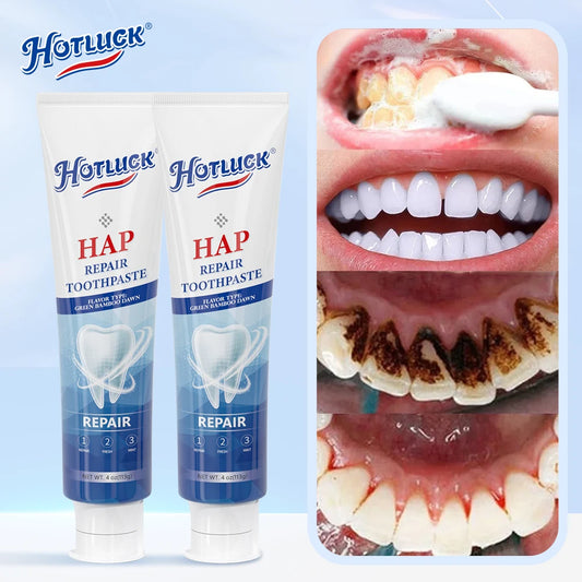 Hotluck Fluoride Free Nano Hydroxyapatite Toothpaste for & Sensitive Relief, Whitening, SLS Free, Natural Peppermint.Made in Chi