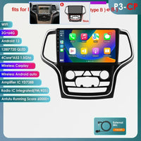 Hizpo 10.1 Carplay 4G 2Din Android 13 Car Radio for Jeep Grand Cherokee WK2 2014 -2022 Multimedia Video Player Autoradio GPS DSP