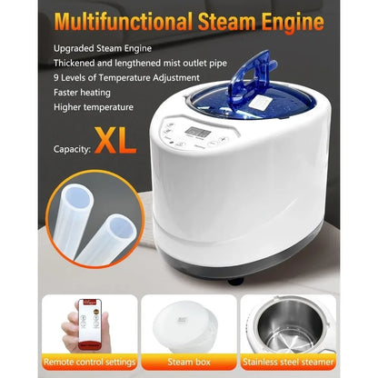 Portable Large Infrared Steam Sauna for Relaxation, Indoor Sauna Tent with XL Steamer, Folding Chair, Waterproof Saunas