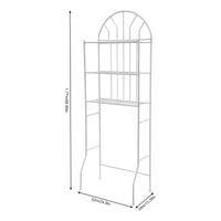 24.8*13.39*69.69 Inch 3-Tier Toilet Storage Rack Floor Standing Toilet Bathroom Organize Shelf  Easy to Clean