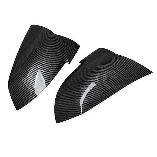 MagicKit Carbon Fiber Look Mirror Cover Style Rear Mirror Cover Caps For BMW F20 F21 F30 F32 F36 F87 X1 i3 Car Accessories