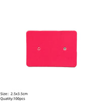 100pcs Cardboard Earring Display Card Paperboard Jewelry Label Hanging for Entrepreneurship Selling Small Businesses Packaging