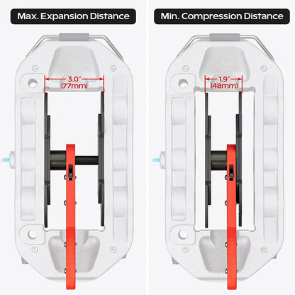 Brake Caliper Press Compression Tool 360 Degree Swing Ratchet Expander Wrench Durable Car Pad Press Ratchet Piston Spreader