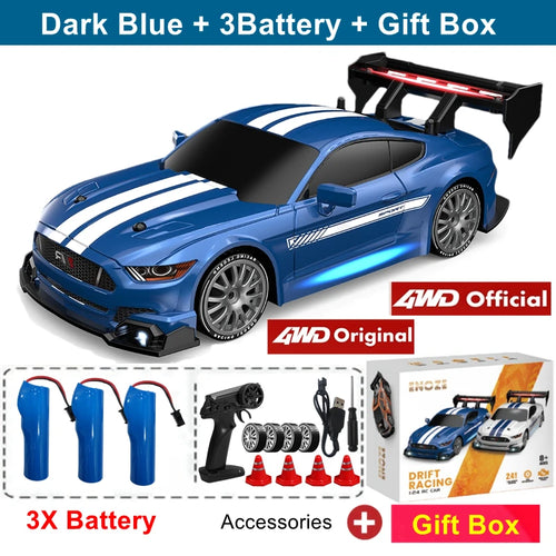 4WD RC Drift Car Remote Control GTRPRO AE86PRO Model 4x4 Racing RTR Radio Truck Vehicle Toy Gift for Boy Girl Children Kid Adult