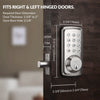 ZOMOSS Smart Keypad Door Lock,Digital Code Keyless Entry With Anti-Peeking Password, Auto Lock, And Easy Installation
