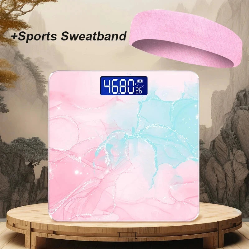 Usb Accurate Smart Electronic Scale, New Three-Dimensional Lcd Display With Accurate Sensing, Temperature Sensing Weight Scale