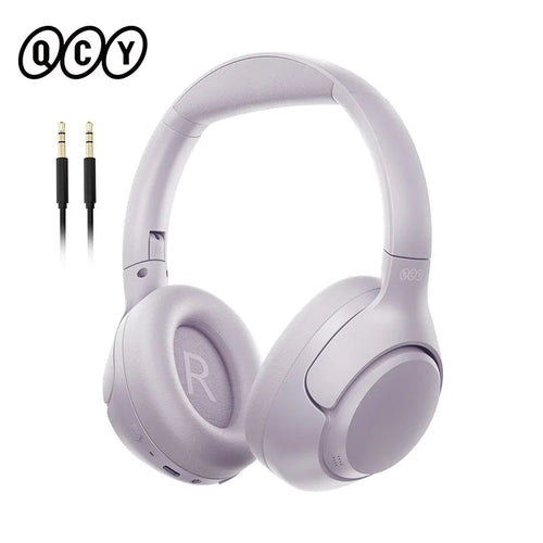 QCY H3 ANC Wireless Headphones 43dB Hybrid Active Noise Cancellation Headset Bluetooth 5.4 Hi-Res Audio Earphones 60H Playtime EzBuyCo