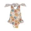 2024-01-17 Lioraitiin Toddler Baby Girl  Swimsuit Floral Romper Baby Beach Swimwear Swimming Ruffle Summer Bathing Suit Sunset