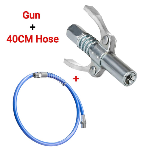 Grease Gun Coupler 10000 PSI NPTI/8 Oil Pump Quick Release Grease Tip Tool Two Press Car Syringe Lubricant Tip Grease Nozzle