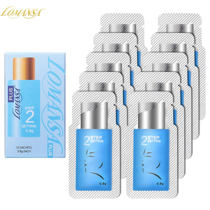 Lomansa Korean 10 Pcs/Lot 5-8 Mins Lash Lift Eyelash Perm Kit Sachet Number #1#2#3 Setting Lotion Curling Perming Makeup Tool