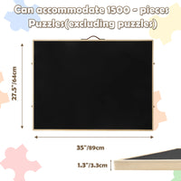 1500/1000 Pcs Rotating Puzzle Board With Drawers And Cover, 28"x35"Portable Puzzle Table For Adults Portable, Spinning Puzzle