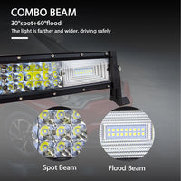 Curved/Straight 22 32 42 52inch 675W 540W Led Light Bar Driving Lights 7D 3-Rows Offroad Truck SUV ATV Tractor Car Boat