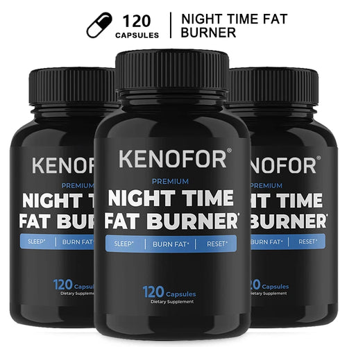 Night Time Fat Burner Supplement To Reduce Belly Fat - Helps Metabolic Cleansing, Sleep Aid Appetite Suppressant & Fat Burner
