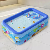 Inflatable Swimming Pool PVC Framed Swimming Pool Cartoon Pattern Thickening Swimming Pool for Toddler Kids