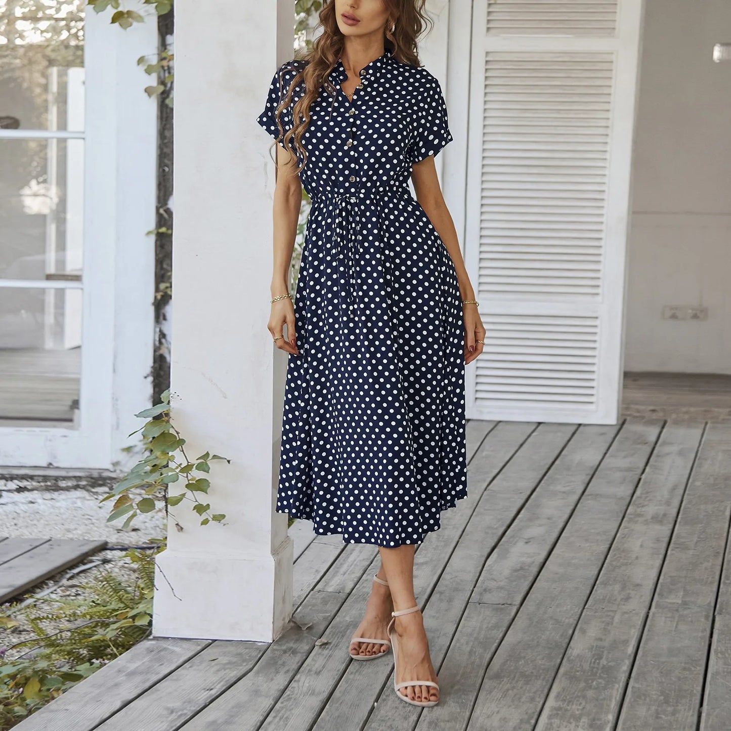 Hot New Women's Summer Maxi Dress 2025 Floral Wrap V Neck Puff Short Sleeve Ruffle Beach Resort Long Dresses