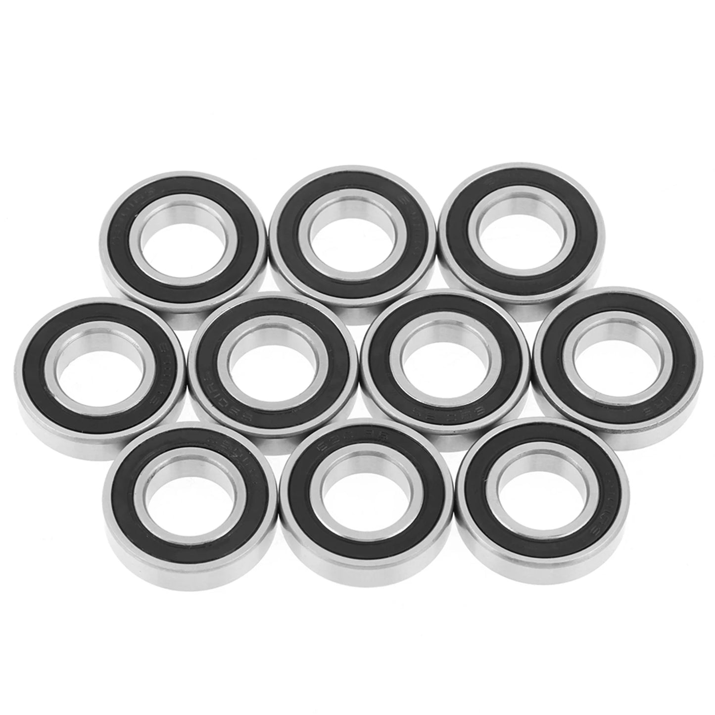 10Pcs 6901-2RS Rubber Sealed Deep Groove Ball Bearing 12x24x6mm