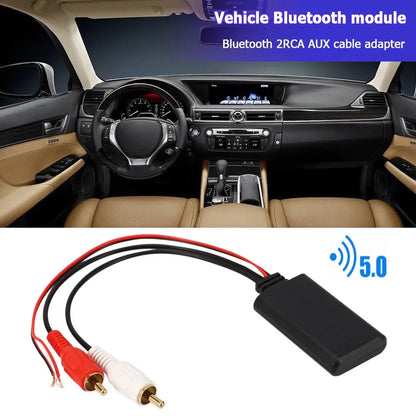 Car Universal Wireless Bluetooth Module Music Adapter Audio Cable Stereo 2RCA Wireless Adapters for 5-12V voltage