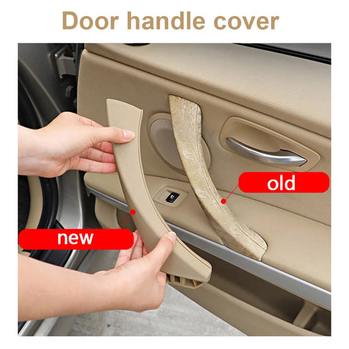 Interior Door Panel Pull Trim Cover Auto Accessories Door Panel Handle Interior Pull for BMW E90 E91 316318/320/325/328/330/335