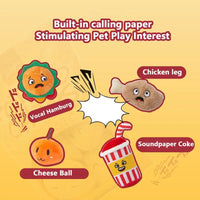 Pet Food Hiding Toy Plush Snack Bag Dog Training Teething Toy Interactive Feeder Dog Cat Chew Toys With Squeaker Hide Food Toys