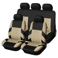 2/5PCS Car Seat Covers Set Universal Fit Most Car Covers with Tire Detail  Suitable for Independent Seat Covers Protecting seats