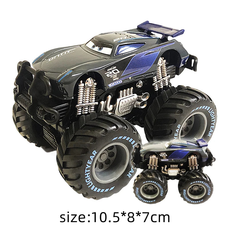 Disney Pixar Cars Lightning McQueen SUV Black Storm Jackson Cruz Mater Big wheel Offroad Metal Cars Toy Kids Christmas Gifts