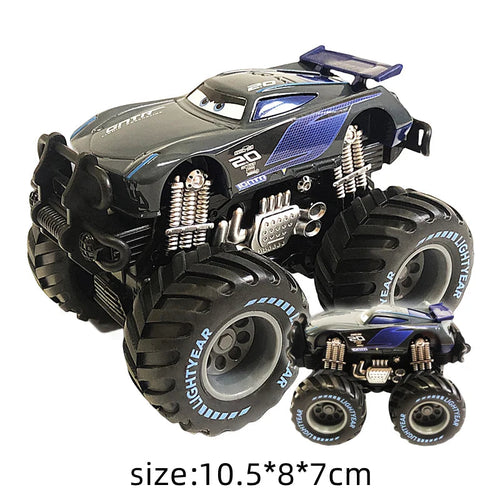 Disney Pixar Cars Lightning McQueen SUV Black Storm Jackson Cruz Mater Big wheel Offroad Metal Cars Toy Kids Christmas Gifts EzBuyCo
