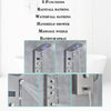 LED Light Bathroom Shower Faucet Set LED Rainfall Shower Panel System Bathtub Water Mixer Tap Massage SPA Temperature Screen