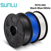 SUNLU PETG 3D Filament 1KG 3 Rolls 1.75mm +/-0.02MM 3D Printing Filament Neatly Wound Filament Vacuum Packing Fast Shipping EzBuyCo