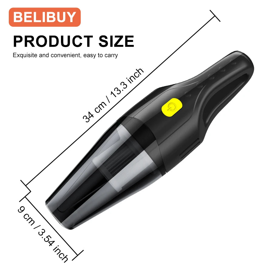 BELIBUY Car Vacuum Cleaner Multifunctional Household Cleaning Machine High-Power Handheld Wireless Office Carpet Cleaner Machine