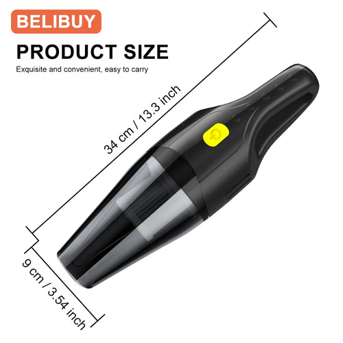 BELIBUY Car Vacuum Cleaner Multifunctional Household Cleaning Machine High-Power Handheld Wireless Office Carpet Cleaner Machine