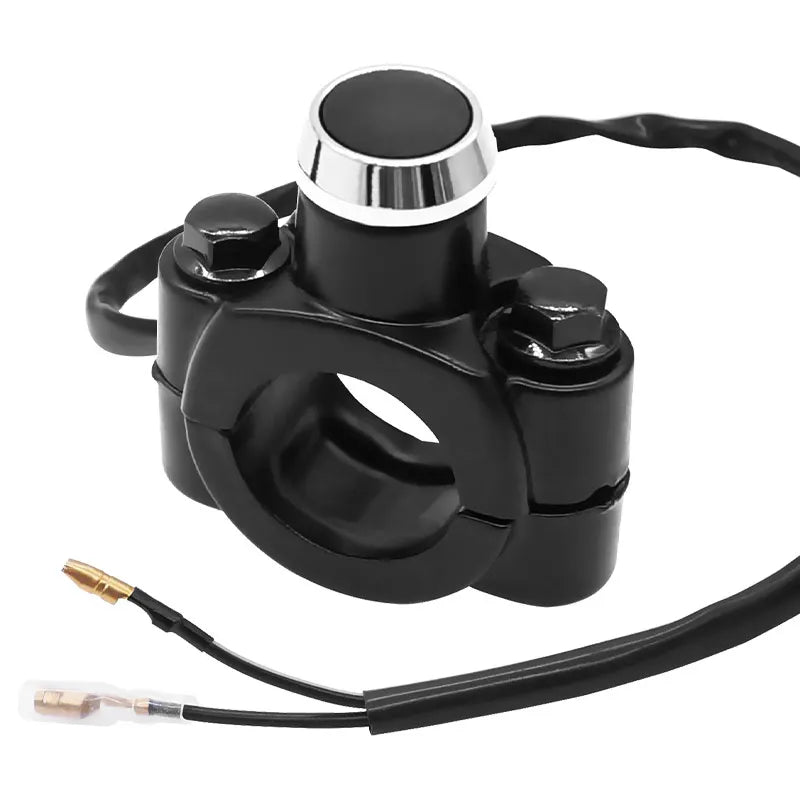 22mm 7/8" Handlebar Motorcycle Switch Self-locking ON OFF Button LED Lights Headlight fog lamp Switches For Cafe Racer Motorbike