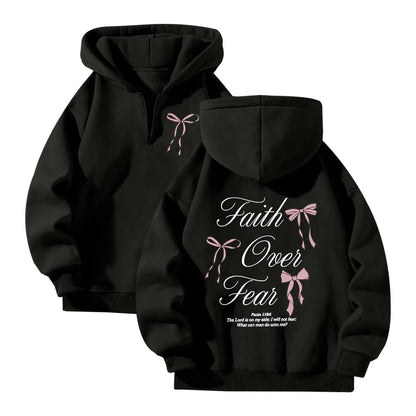 Lovellx Women's Hoodies with Butterfly Letter Print Long Sleeves Hooded Christian Jesus God Graphic Hoodies Harajuku Pulllovers