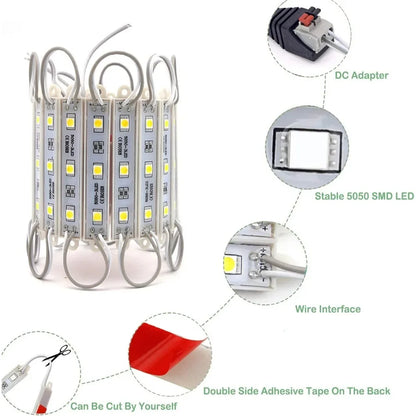 Dc 12V Super Bright IP65 Waterproof 5050 Patch Module Indicator Bar Indicator Led Strip Lights