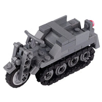 WWII Military US German Armored Vehicle MOC Building Blocks Soldiers Figure Tank Gun Carriage Medical Truck Transport Toys K033